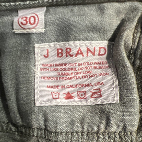 J Brand Women's Pencil Leg Conifer Mid‎ Rise Soft Corduroy Pants Size 30 Green - Picture 5 of 5